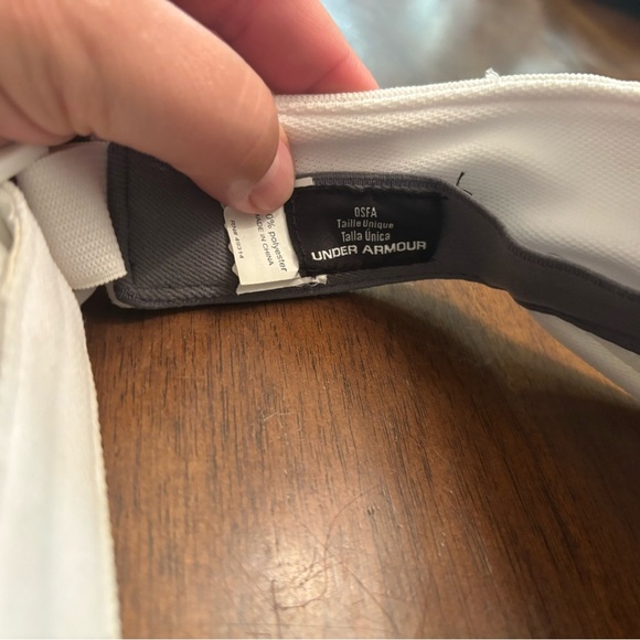 NC State Wolfpack Under Armour Visor | White Adjustable Hat | OSFA - Picture 3 of 4